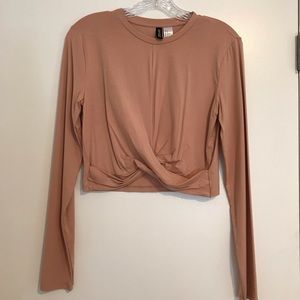 Twist front crop top